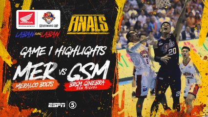 Highlights: G1: Meralco vs Ginebra | PBA Governors’ Cup 2019 Finals