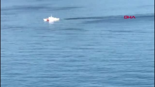 Kilyos açıklarında arama kurtarma çalışmalarının yeni havadan görüntüleri