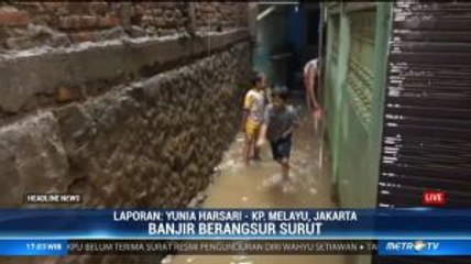 Banjir di Kawasan Kampung Melayu Berangsur Surut