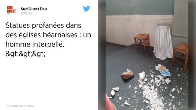 Béarn. Plusieurs statues de la Sainte-Vierge vandalisées dans des églises