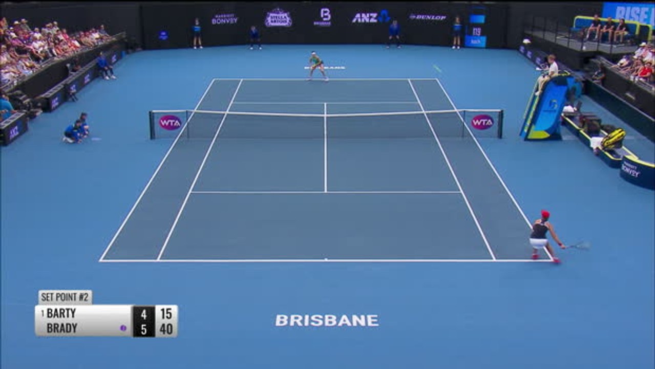 Ash Barty stunned by qualifier Brady