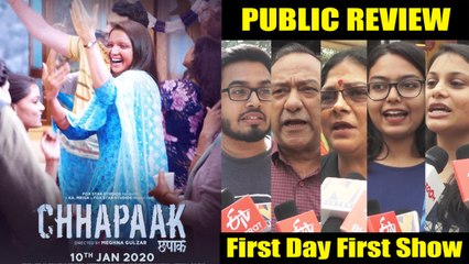 Chhappak मूवी Public रिव्यु  Emotional है। First Day First Show । Laxmi । Deepika । Vikrant