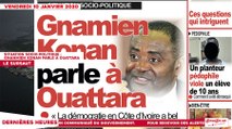 Le Titrologue du 10 janvier 2020: Situation socio-politique, Gnamien Konan parle à Ouattara