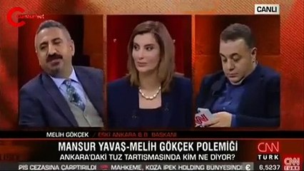 Melih Gökçek canlı yayında küplere bindi!
