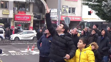 İntihar girişimini  film izler gibi izlediler