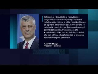 Thaçi - Kurtit: Dorëzoni emrin e kandidatit për kryeministër - News, Lajme - Vizion Plus