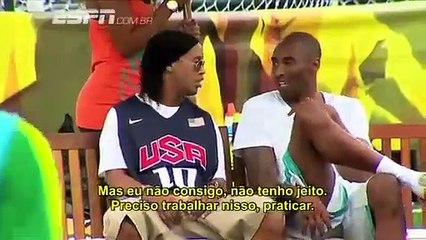 Büyük buluşma! Ronaldinho ile Kobe Bryant...