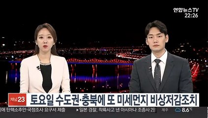 토요일 수도권·충북에 또 미세먼지 비상저감조치