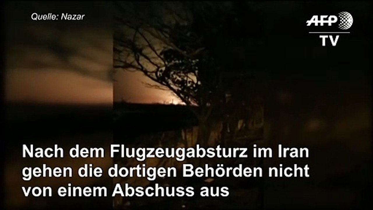 Flugzeugabsturz: Iran geht nicht von Abschuss aus