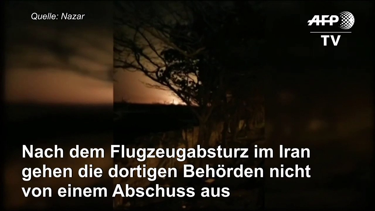 Flugzeugabsturz: Iran geht nicht von Abschuss aus