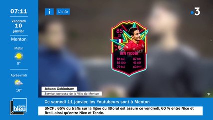 Ce samedi 11 janvier les Youtubeurs sont tous à Menton