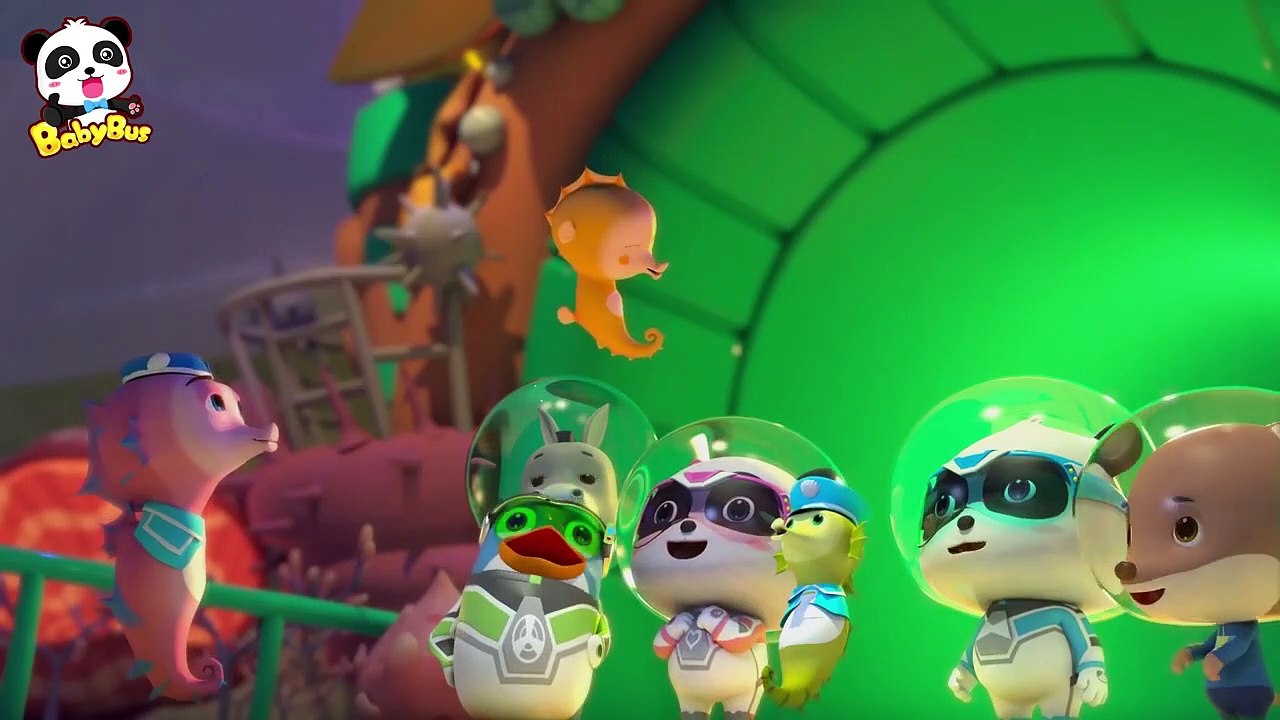 Rescate a Papá Caballo de Mar | Súper Panda Héroes | Dibujos Animados Infantiles | BabyBus