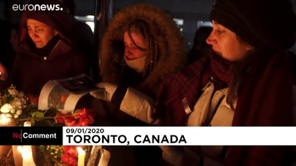 Kanada: İran'da düşen Ukrayna uçağındaki 176 yolcu mumlarla anıldı