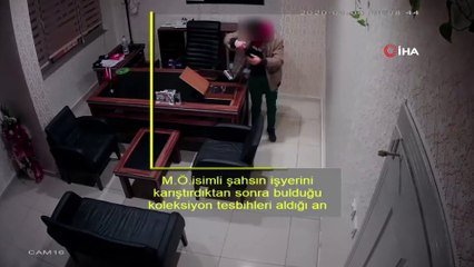 Hastane ve özel eğitim kurumlarına dadanan hırsız kamerada