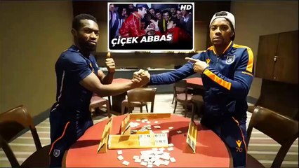 Robinho ve Azubike 'Çiçek Abbas' filmindeki atışmayı oynadı