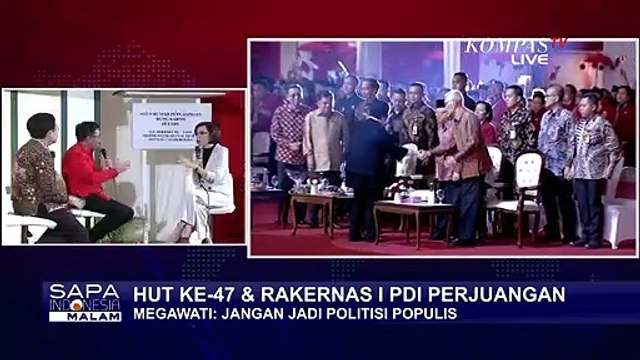 Rakernas PDI Perjuangan, Megawati: Jangan Jadi Politisi Populis