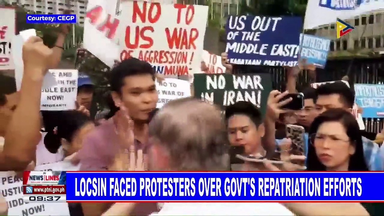 Locsin faced protesters over govt's repatriation efforts