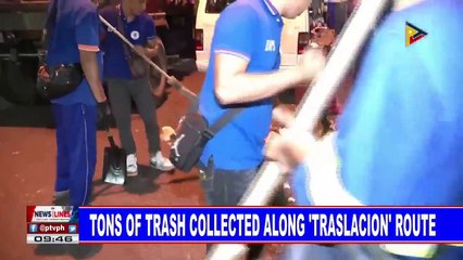 Tons of trash collected along 'Traslacion' route