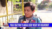 Public reactions to Angkas users' weight in for requirement