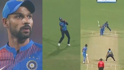 IND vs SL 3rd t20 : Dhawan loses his calm after scoring a 50 | Oneindia Kannada