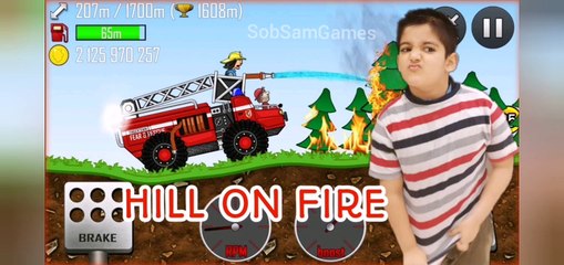 Hill Climbing Race, Hill on fire by SobSamGames