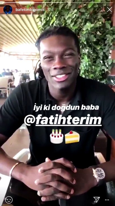 Bafetimbi Gomis'ten Fatih Terim'e doğum günü kutlaması