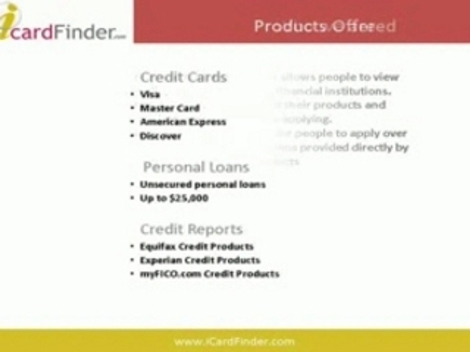 iCardFinder.com - Online Credit Card Applications & Off