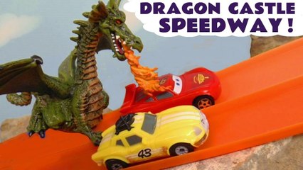 Télécharger la video: Hot Wheels Dragon Racing Challenge with Disney Pixar Cars 3 Lightning McQueen Funlings Race with Toy Story 4 Forky and Frozen 2 Elsa Full Episode English