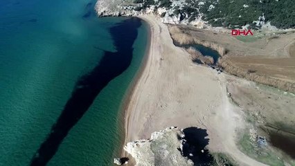 Edirne saros körfezi'nden kaçak alınan kumlar yerine bırakıldı