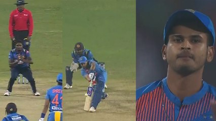 IND vs SL 3rd t20 : Shreyas Iyer couldn't stick longer