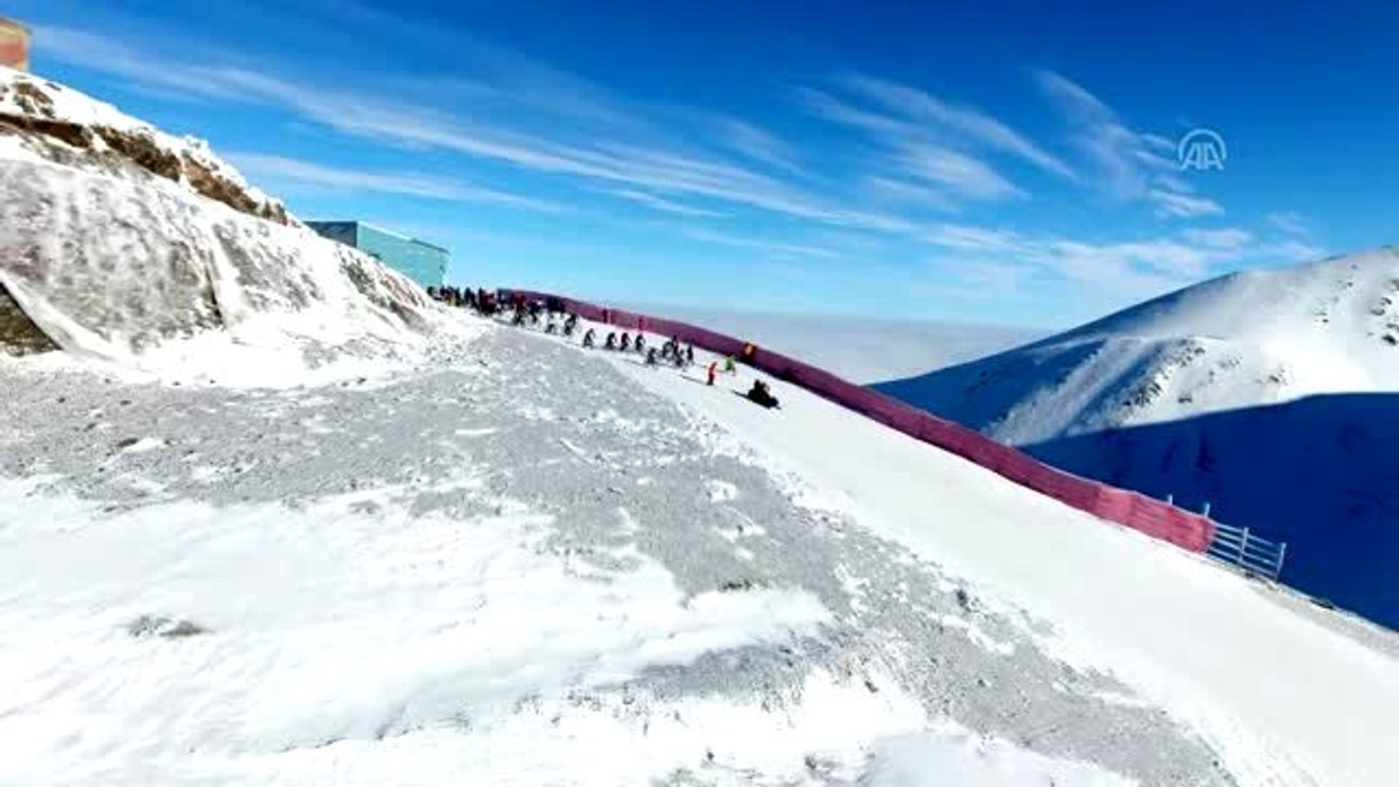 Palandöken'de "karda bisiklet" heyecanı (2)