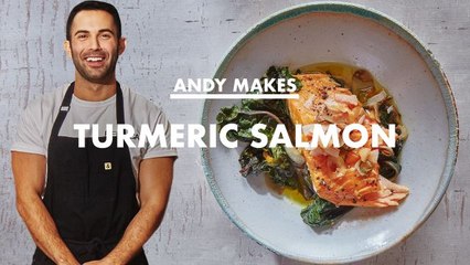 Andy Makes Turmeric Salmon With Coconut