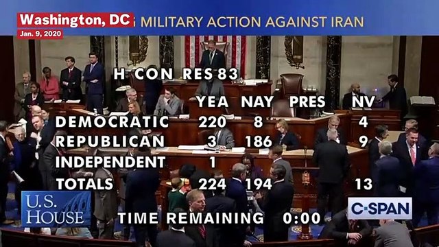 House Approves War Powers Resolution Limiting Trump's Ability To Act Against Iran