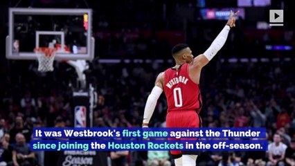 Russell Westbrook Honored in Return to Oklahoma City