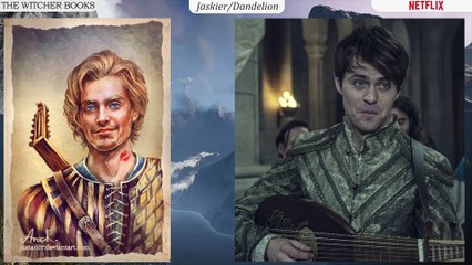 The Witcher Characters comparison | Netflix Series vs The Books.