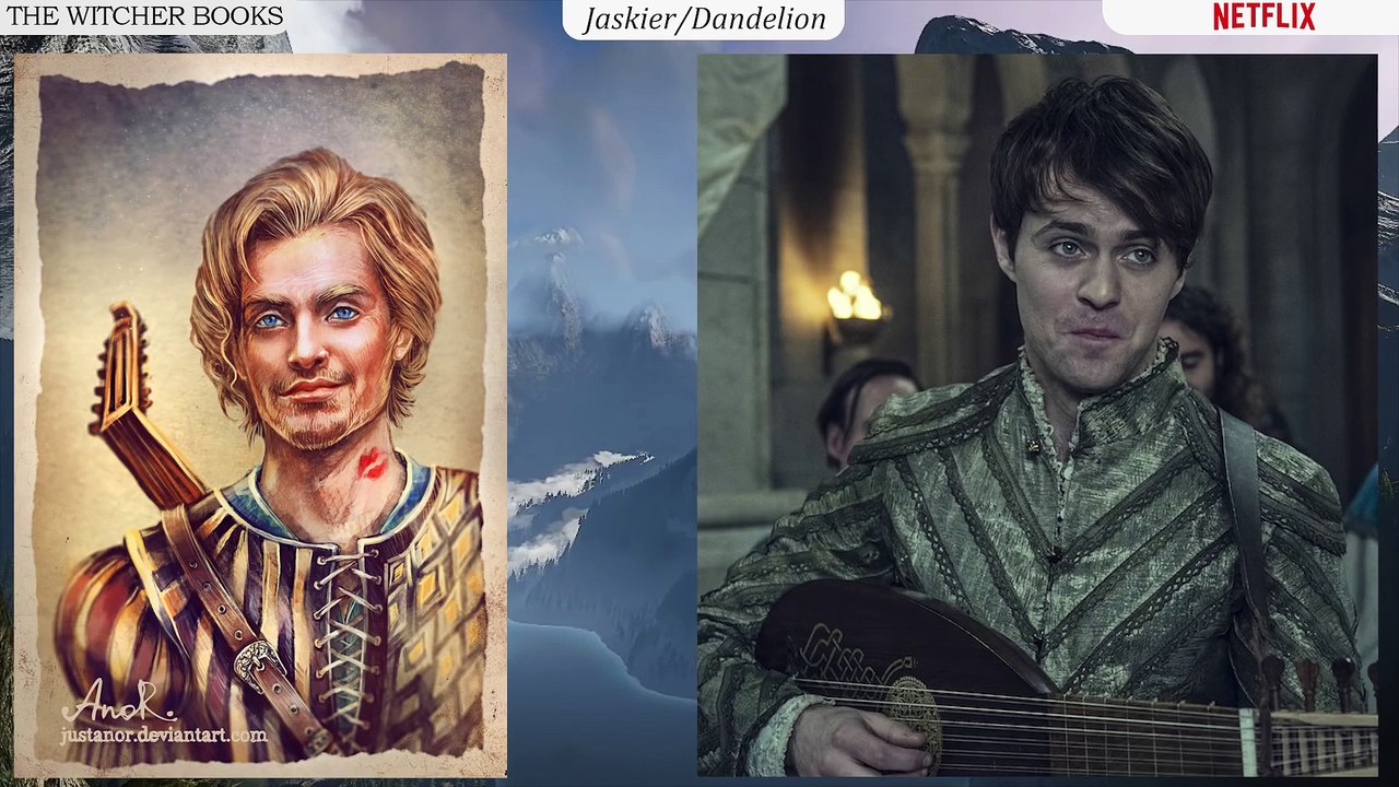 The Witcher Characters comparison | Netflix Series vs The Books.