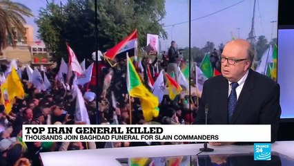 Top Iran general killed: Thousands join Baghdad funeral for slain commanders