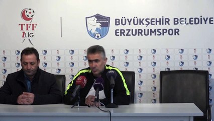 Erzurumspor Teknik Direktörü Mehmet Altıparmak'ın konuşması
