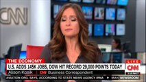 Alison Kosik comments on U.S. adds 145K Jobs, Dow hit record 29,000 points today. #Business #Money #AlisonKosik @AlisonKosik #CNN