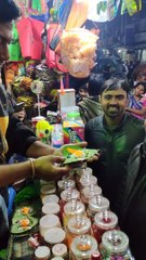 Street Vendor Dishes out Fire Paan