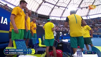 Match tiebreak DOBLES Kyrgios-De Miñaur vs Murray-Salisbury (Australia vs UK) ATP Cup 09/01/20