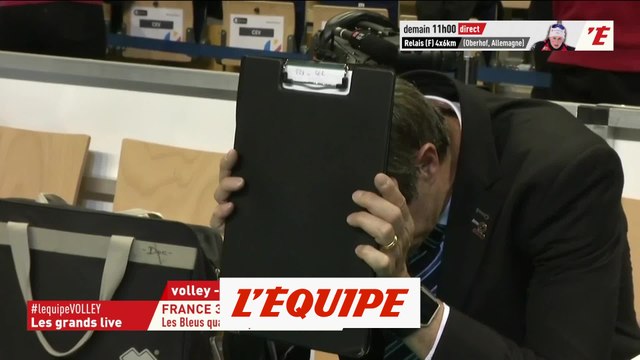 Les larmes de Laurent Tillie - Volley - Bleus