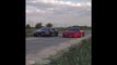 Course entre une Bugatti Chiron et un Tesla Roadster 2... Impressionnant