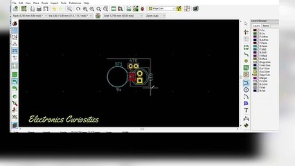 3D viewing of simple LED PCB