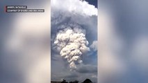 Timelapse of Taal Volcano spewing ash