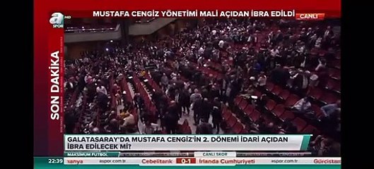 Galatasaray Mali Genel Kurul'dan flaş görüntüler