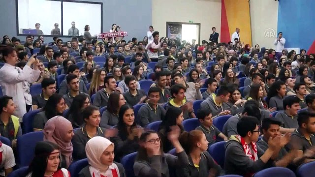 Sivassporlu futbolcular söyleşiye katıldı