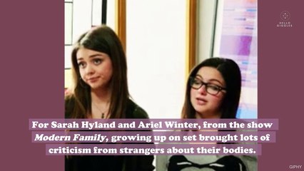 Sarah Hyland and Ariel Winter spoke out about the body-shaming they felt growing up on Modern Family