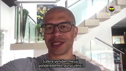 Fenerbahçenin unutulmaz futbolcularından Alex De Souza'dan taraftara mesaj