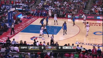 Serge Ibaka öyle bir darbe vurdu ki...